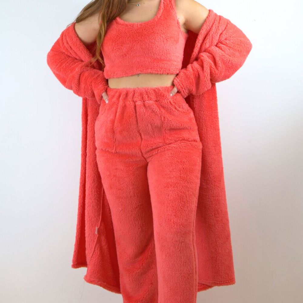 Langes Pyjama-Set (3-teilig)